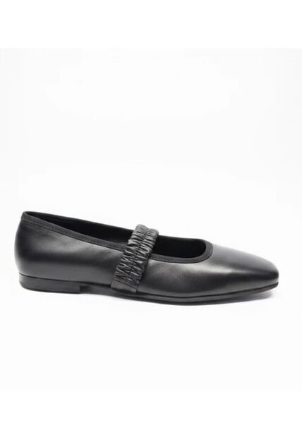 Baleta Bela Cuero Negro