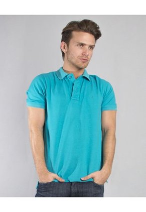 Camiseta Polo Style Liq Aguamarina