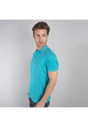Camiseta Polo Style Liq Aguamarina