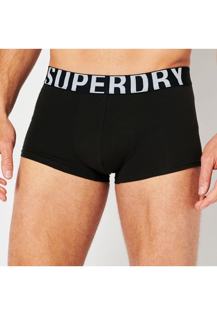 Superdry Boxer Para Hombre Trunk Dual Logo Double Pack Superdry
