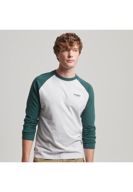 Superdry Camiseta Manga Larga Para Hombre Essential Baseball Ls Camiseta Superdry
