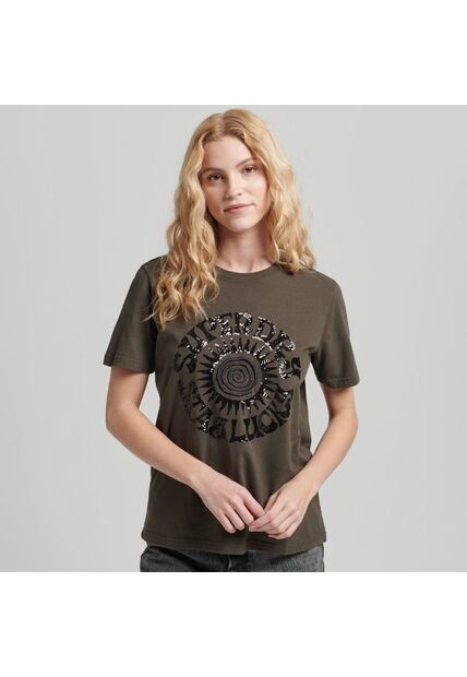 Superdry Camiseta Manga Corta Para Mujer Vintage Ellish Tee Superdry