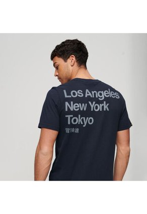 Superdry Camiseta Para Hombre Core City Loose Tee Superdry