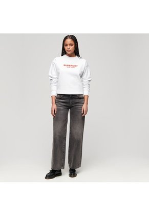 Superdry Buzo Cerrado Para Mujer Sport Luxe Loose Crew Sweat Superdry