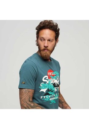 Superdry Camiseta Para Hombre Japanese Graphic Superdry