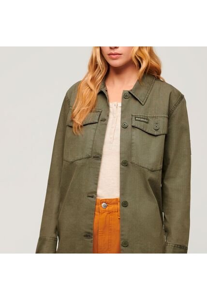 Superdry Chaqueta Casual Para Mujer Military Overshirt Superdry