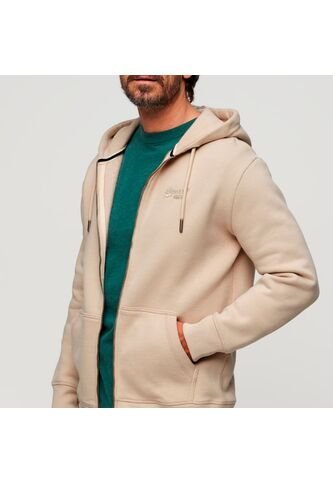 Superdry Buzo Abierto Para Hombre Essential Logo Zip Superdry Superdry