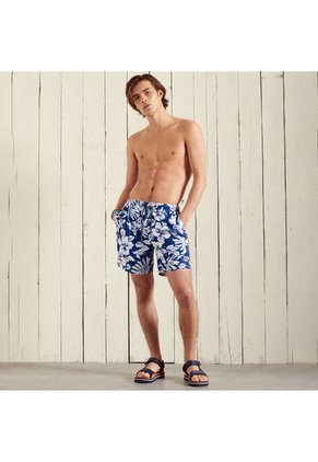 Superdry Pantaloneta Corta Para Hombre Campus Hawaiian Swim Superdry 33373