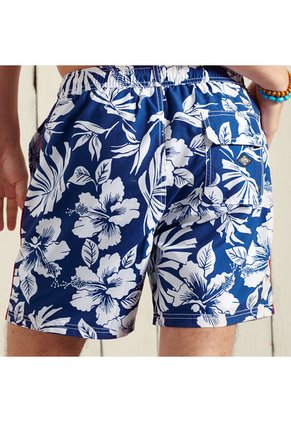 Superdry Pantaloneta Corta Para Hombre Campus Hawaiian Swim Superdry 33373