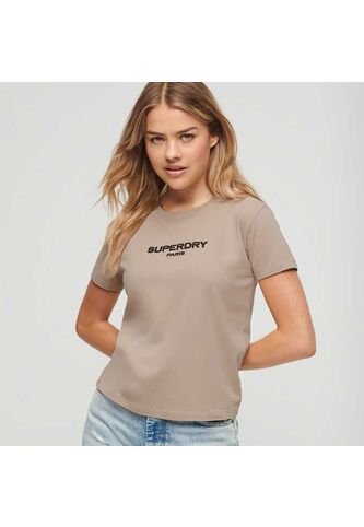 Superdry Camiseta Para Mujer Sport Luxe Graphic Fitted Superdry Superdry