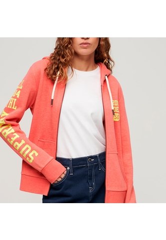 Superdry Buzo Abierto Para Mujer Super Athletic Graphic Ziphood Superdry Superdry