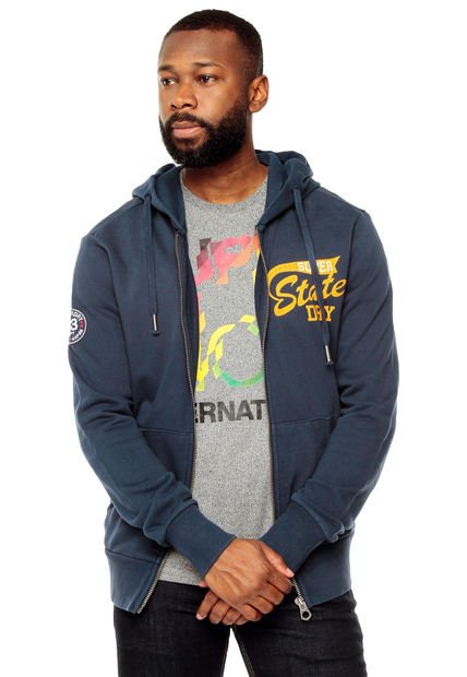 Chaqueta Azul Superdry