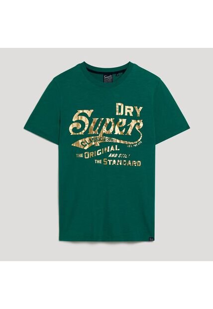 Superdry Camiseta Manga Corta Para Hombre Metallic Workwear Graphic Tee Superdry