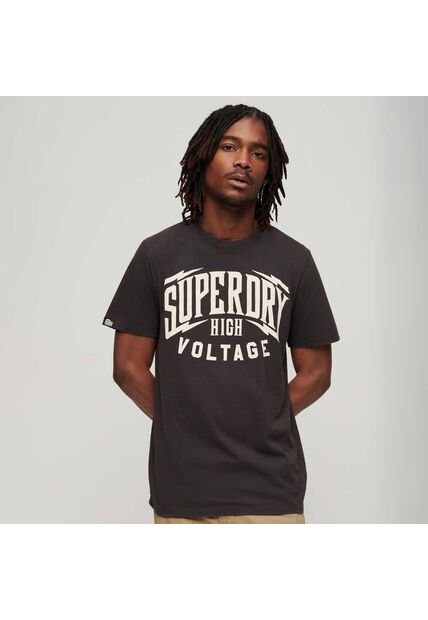 Superdry Camiseta Para Hombre Blackout Rock Graphic Superdry