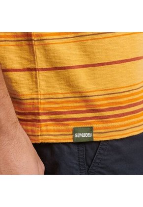 Superdry Camiseta Para Hombre Vintage Textured Stripe Superdry