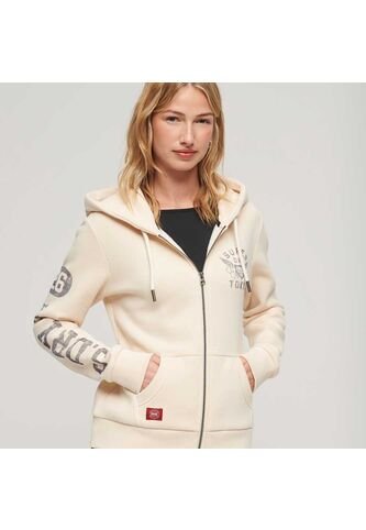 Superdry Buzo Abierto Para Mujer Athletic College Superdry Superdry