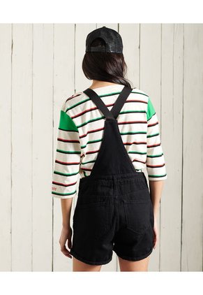 Superdry Enterizo Corto Para Mujer Denim Dungaree Boy Superdry