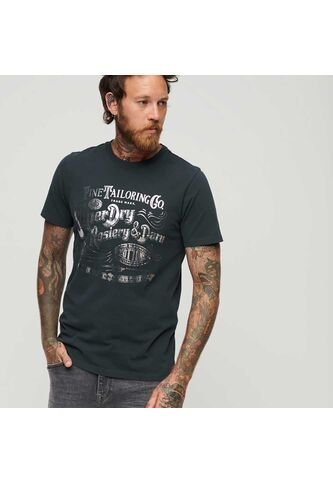 Superdry Camiseta Para Hombre Metallic Workwear Graphic Superdry Superdry