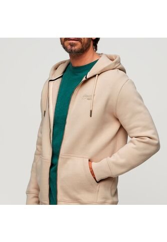 Superdry Buzo Abierto Para Hombre Essential Logo Zip Superdry Superdry