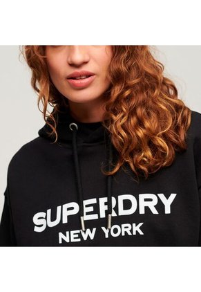 Superdry Buzo Cerrado Para Mujer Sport Luxe Loose Superdry