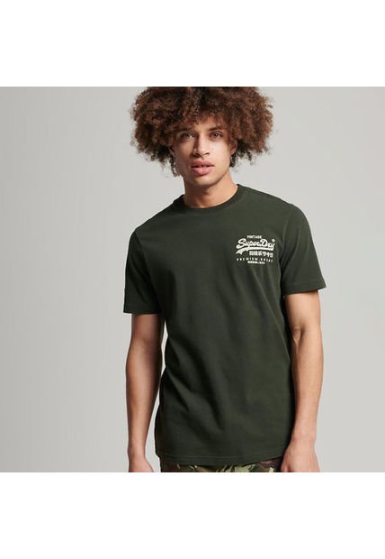 Superdry Camiseta Para Hombre Vintage Vl Narrative Tee Mw Superdry