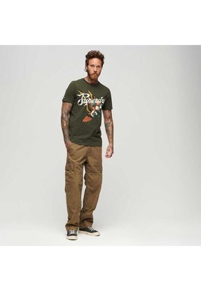 Superdry Camiseta Para Hombre Tattoo Script Graphic Superdry