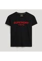Superdry Camiseta Manga Corta Para Mujer Sport Luxe Graphic Fitted Tee Superdry de Superdry