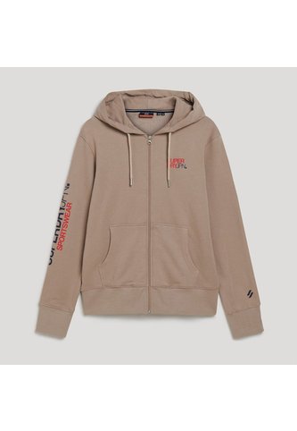 Superdry Buzo Abierto Para Hombre Sportswear Logo Loose Zip Hood Superdry Superdry