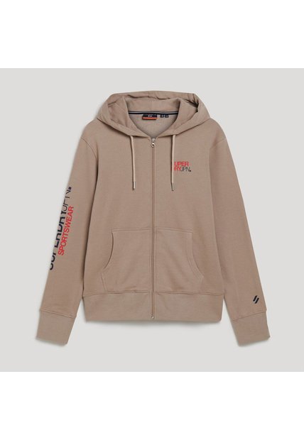 Superdry Buzo Abierto Para Hombre Sportswear Logo Loose Zip Hood Superdry