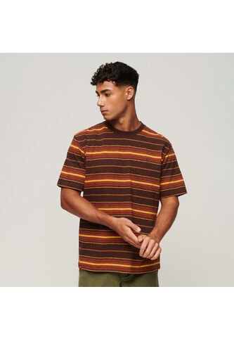 Superdry Camiseta Para Hombre Vintage Textured Stripe Superdry Superdry