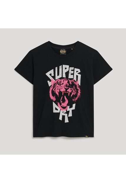 Superdry Camiseta Para Mujer Lo-Fi Rock Fitted Tee Superdry