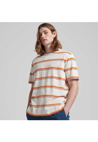 Superdry Camiseta Para Hombre Vintage Textured Stripe Superdry Superdry