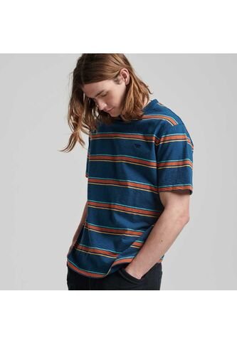 Superdry Camiseta Para Hombre Vintage Textured Stripe Superdry Superdry