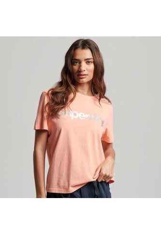 Superdry Camiseta Para Mujer Metallic Core Superdry Superdry