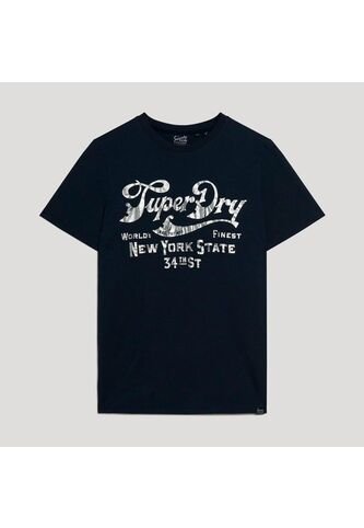 Superdry Camiseta Manga Corta Para Hombre Metallic Workwear Graphic Tee Superdry Superdry