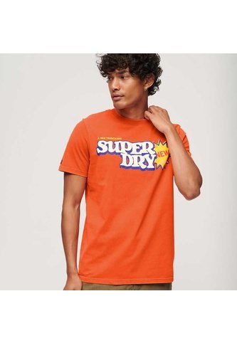 Superdry Camiseta Para Hombre Cooper 70'S Retro Logo Superdry Superdry