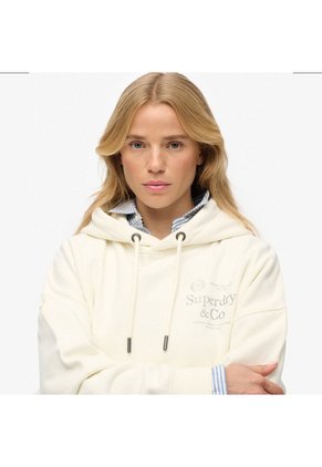Superdry Buzo Cerrado Para Mujer Luxe Casual Relaxed Hood Superdry