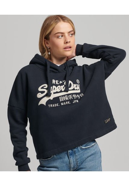 Superdry Buzo Cerrado Para Mujer Vintage Logo Box Fit Superdry