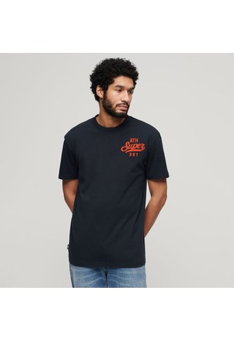 Superdry Camiseta Para Hombre Emb Superstate Ath Logo Tee Superdry Superdry