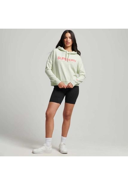 Superdry Buzo Cerrado Para Mujer Sportswear Logo Boxy Superdry