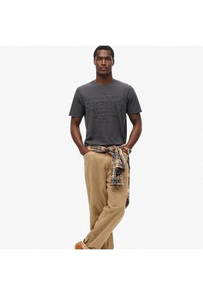 Superdry Camiseta Manga Corta Para Hombre Workwear Embossed Relaxed Tee Superdry