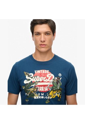 Superdry Camiseta Manga Corta Para Hombre Vl Tokyo Relaxed Tee Superdry