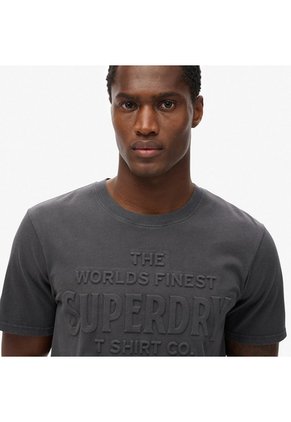 Superdry Camiseta Manga Corta Para Hombre Workwear Embossed Relaxed Tee Superdry