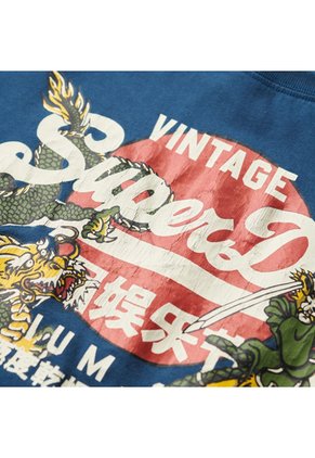 Superdry Camiseta Manga Corta Para Hombre Vl Tokyo Relaxed Tee Superdry