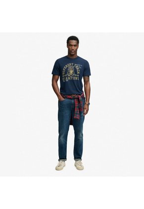 Superdry Camiseta Manga Corta Para Hombre Vintage Prep Relaxed Tee Superdry