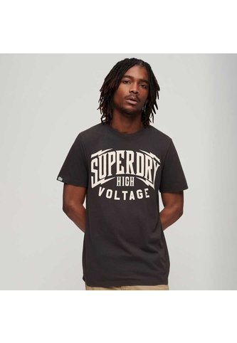 Superdry Camiseta Para Hombre Blackout Rock Graphic Superdry Superdry