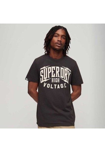 Superdry Camiseta Para Hombre Blackout Rock Graphic Superdry