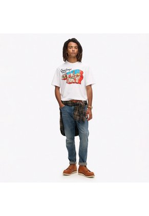 Superdry Camiseta Manga Corta Para Hombre Travel Postcard Graphic Tee Superdry