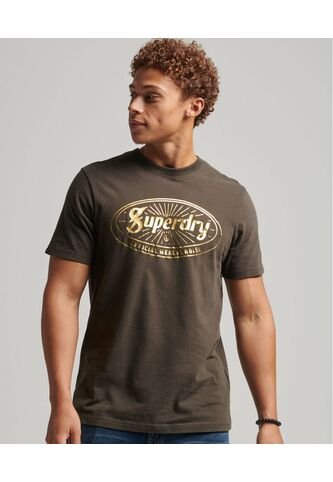 Superdry Camiseta Para Hombre Vintage Lightning Logo Superdry Superdry