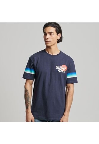 Superdry Camiseta Para Hombre Vintage Cali Stripe Tee Superdry Superdry